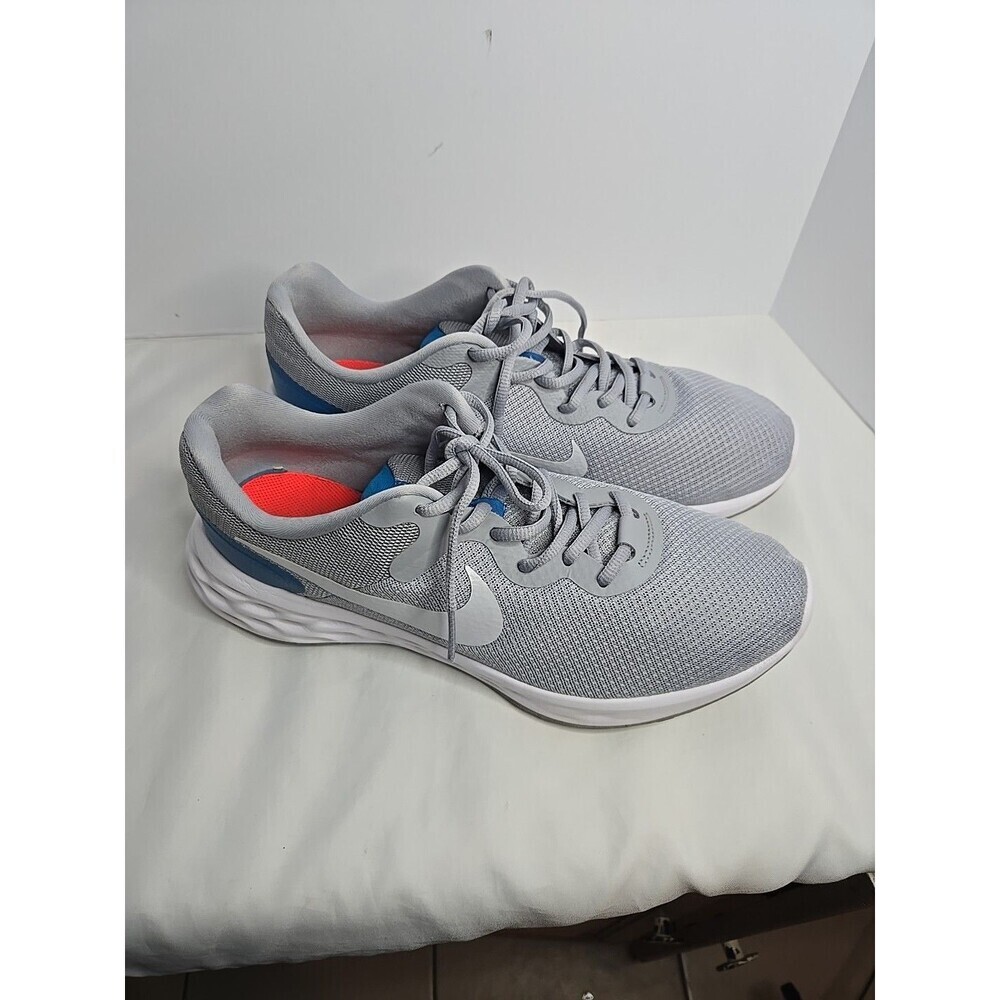 Nike Mens Gray/blue Revolution 6 Imperial Size 11.5 Running Shoes